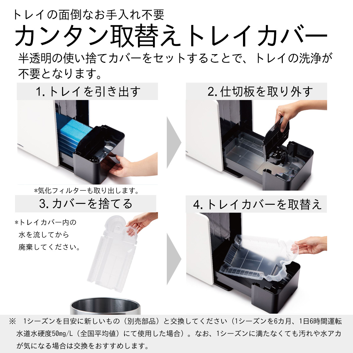 ハイブリッド式加湿器 HD-LX1224（W）0H56020 | ダイニチWebShop